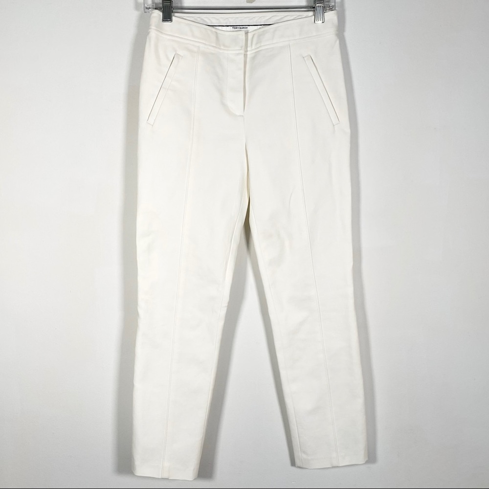 Tory Burch Women’s Size Use Measurements Vanner Cropped Pants Cotton Blend